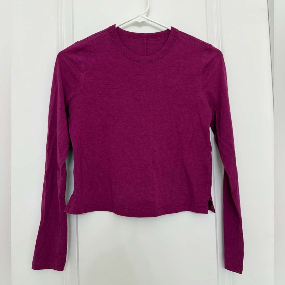 Lululemon - Women's Long Sleeve Magenta Top
